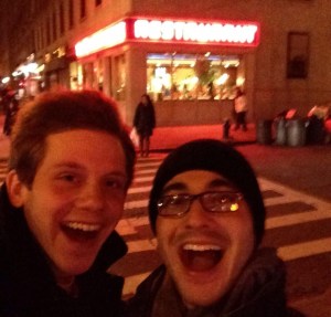 Evan and "Jerry" visit the source.